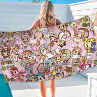 Toalla De Playa Tokidoki De Japón Para Niñas Toalla De Baño Microfibra Secado Rápido Sand-Free Para Yoga Spa Gimnasio Piscina Colorida Y Cómoda - details 5