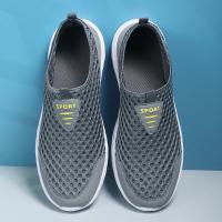 Zapatos Casuales Para Hombre Transpirables Tenis Ligeros De Vulcanización Malla Suave Talla Grande Antideslizantes Planos - details 11