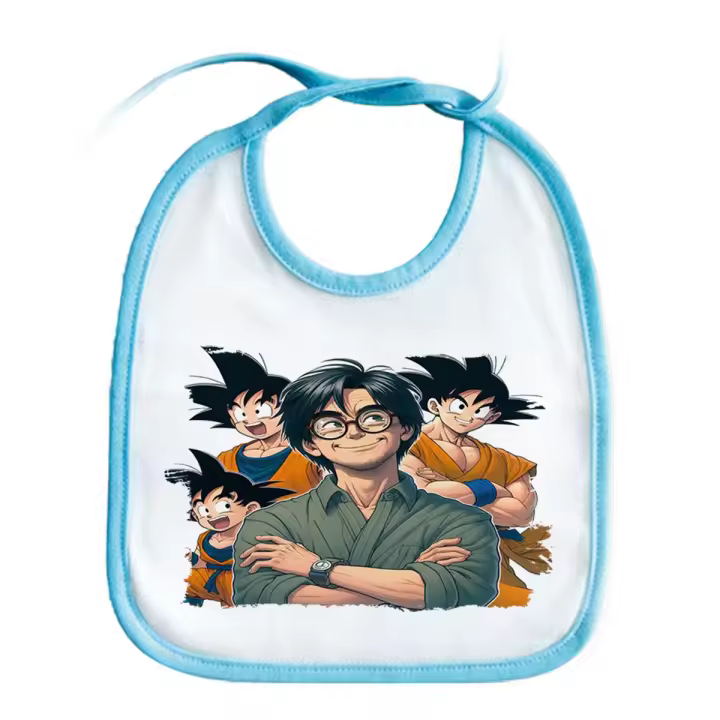 MERCHANDMANIA BABERO COLOR akira toriyama goku chico super guerrero z saiyan baby bib - 1