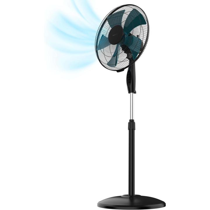 Cecotec Ventilador de Pie EnergySilence 515 WindLite Pro Black. 45W, Diámetro 16” (40cm), 3 Velocidades, Oscilación… — oferta en Miravia