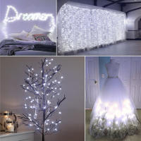 Luces De Cadena LED USB 5M De Hilo Plateado Garland Impermeable Para Decoración De Fiesta Navidad Boda Y Vacaciones - details 7