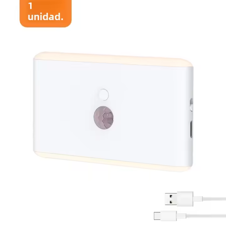 Lámpara Nocturna Con Sensor De Movimiento LED Brillante Para Interior 3 Modos Iluminación De Escaleras Dimmable Para Dormitorio Armario - 1
