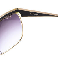 Police-Gafas de Sol Rectangulares de Metal S8764 para Mujer