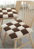 Cojín De Terciopelo Para Silla De Oficina Estilo Rejilla Grueso Cojín Para Silla De Comedor Dormitorio Y Sala De Estar - details 3