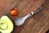 Cuchutlería De Titanio KEITH Ti5301 Spork Fork Cuchara Plegable Ligera Y Saludable Para Picnics Al Aire Libre Utensilios De Comedor Para Un Usuario - details 5