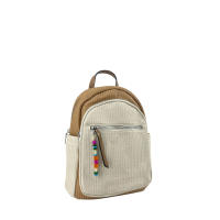 MODELISA Bolso Mochila Multicompartimento Estilo Casual Verano Bicolor Correa De Hombro Ajustable Mujer - details 1