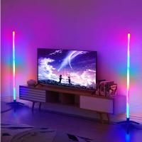 Lámpara De Piso RGB Cambio De Color Y Dimmer Estilo Scandinavo Iluminación Ambiente Para Dormitorio Luz Suave Auto-contenida LED - details 8