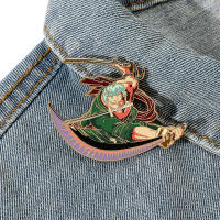 Pine De Esmalte Duro Roronoa Zoro De Anime Clásico Para Hombres Accesorio Para Mochilas Y Ropa Regalo Perfecto Para Fans - details 2