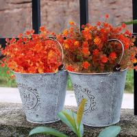 Plantas Artificiales De Flores Al Aire Libre 4/7/9/12PCS Résistantes Al UV Decoración Para Jardines Hogares Ventanas Balcones Fronteras - details 0