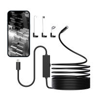 Cámara De Inspección WDLUCKY 8MM 1080P Mini Cámara Para IOS iPhone Impermeable Borescope De Tubería Hard Wire - details 3