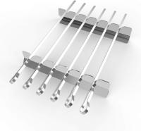 Brochetas para barbacoa, brochetas de kebab, tenedores para barbacoa, brochetas de metal para barbacoa - details 0