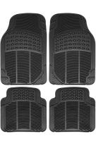 Alfombrillas de Goma Universales para Coche, Alfombrillas Antideslizante, Alfombrillas Lavables, Alfombrillas automóvil Ajustables, Delanteras 71x44 cm, traseras 43x42.5 cm, Apto para Cortar - details 0