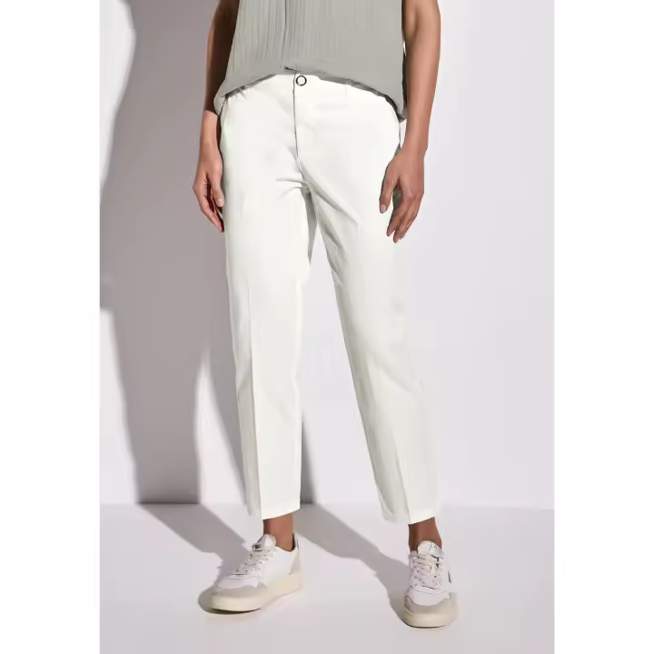 Street One Mod. PS378680 L28 - Pantalón sarga suave y cintura elástica en espalda para mujer - 1