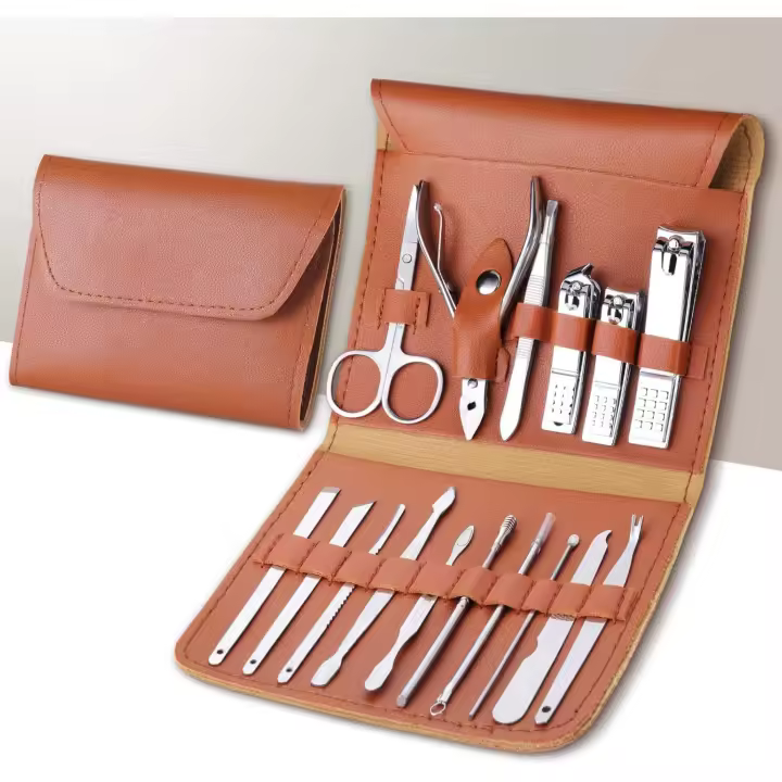 Juego de manicura, cortauñas, herramientas profesionales de acero inoxidable para el cuidado de la pedicura, herramientas de cuidado de manicura y pedicura, cortauñas para dedos de los pies - 1