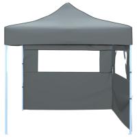 vidaXL Carpa pleglable Pop-Up con 2 paredes 3x3 m antracita - details 1