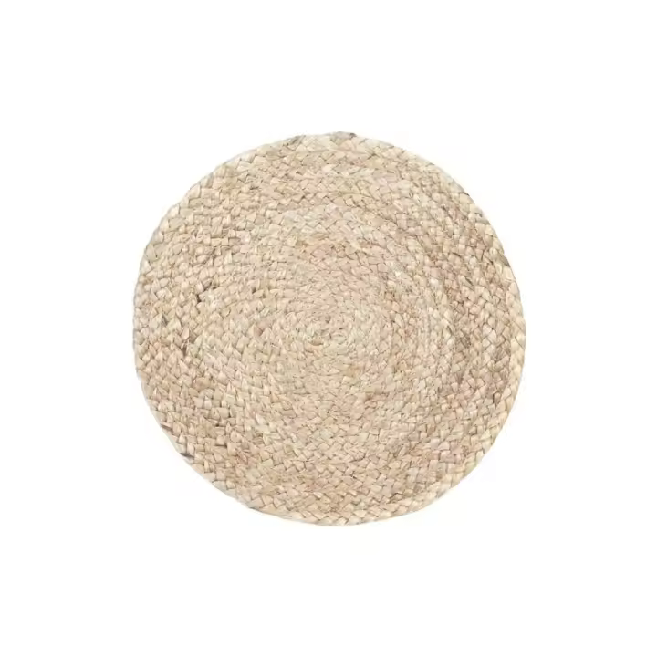 SIGNES GRIMALT Signes Grimalt Salvamantel Redondo Decoración Hogar Yute Natural 35cm Beige - 1