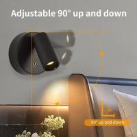 Lámpara De Pared LED Recargable Con Control Táctil Luz Sin Cable Rotatable Magnética Para Interiores Estilo Contemporáneo - details 2
