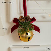 Nueva Colgante De Navidad 2025 Pequeño Campana Terciopelo Nudo Navidad Árbol Pinza Decoración Suministros Escena Colgante Decorativo Pequeño - details 4