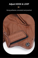 Guantes De Motocicleta De Cuero Transpirables Para Hombres Guantes De Táctil Moto Cross Motocarrilera Anticaída Vintage Para Conducción De Motocicleta - details 7