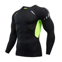 Camiseta De Gimnasio Para Hombre Manga Larga Secado Rápidojersey De Boxeo Verano Pantalones De Compresión Tiras De Leggings Rashguard T-shirt Ajustada - details 7
