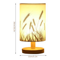 Lámpara De Mesa De Madera USB Con Sombrilla Cilíndrica Luz Nocturna Para El Dormitorio Decoración De Hogar Y Hotel Fuente De Energía Recargable LED Color Amarillo Cálido - details 9