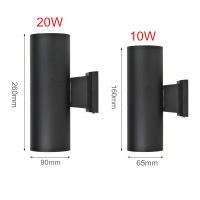 Luz De Pared Exterior Impermeable 10W 20W Para Porche Jardín Iluminación Doméstica Con Luz LED Contemporánea Montaje En Pared - details 2