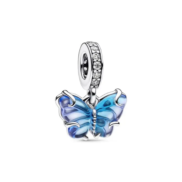 792698C01 - Charm Colgante de Cristal de Murano en plata de ley Mariposa Azul Pandora 792698C01 PANDORA Raíz Joyas de Plata Joyas Pandora MUJER inicio Charm Pandora Mujer Pandora Original - 1