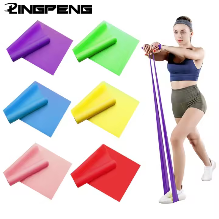 Banda De Resistencia Para Yoga Y Gimnasia Equipo De Estiramiento Flexibilidad Ejercicio En Casa Accesorios De Pilates Cinturón Entrenador Pies - 1