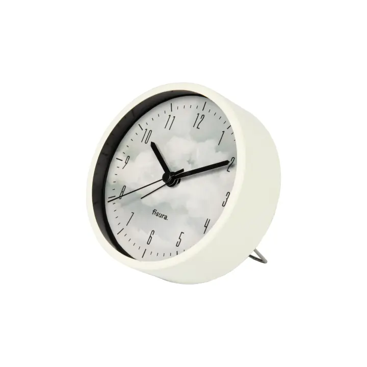 Fisura - Reloj despertador analógico. Despertador sin tic-tac. Despertador de metal de 11 cm de diámetro. Variedad de modelos. - 1