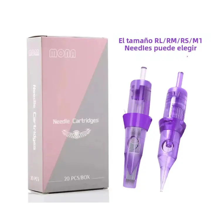 20Pcs/Box Agujas De Tatuaje Cartridge #10 0.30mm Redondas Para Máquina De Tatuaje Cartridge Y Grips De Tatuaje - 1