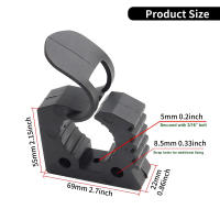 Soporte De Palanca De Goma Para Camiones De Pesca Y Actividades Off-Road 2PCs Soporte De Manija Rápida Para Camiones Y Remolques Diámetro 30-40mm Rojo/ Negro - details 3