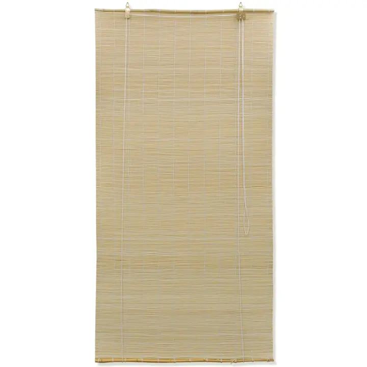 Persianas enrollables de bambú natural 100x160 cm - 1