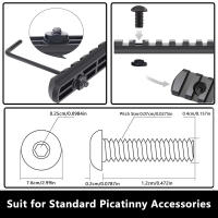 Juego De 10 Piezas De Tornillos Y Tornillos De Reemplazo Para Guardabarros M-LOK Accesorios De Arma Para Caza Aleación De Aluminio - details 1