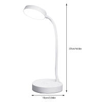 Lámpara De Escritorio Recargable USB Con Clip Y Luz Nocturna Para Dormitorio Estudio Lectura Oficina 360° Flexible - details 14