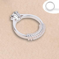 Ajuste De Anillo Invisibles Alrededor De 8 Piezas Herramienta De Ajuste Transparente Almohadilla De Tamaño De Anillo Dispositivo De Ajuste Con Resorte Para Joyería - details 6
