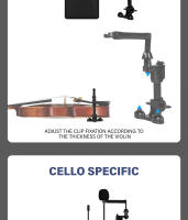 Mini Micrófono De Escote Omnidireccional Para Instrumentos Musicales Violín Micrófono Lavalier Dinámico Para Estudio Profesional - details 4