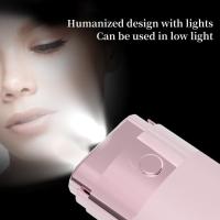 Afeitadora compacta de varias partes con luz LED, cabezales dobles curvos flotantes, afeitadora eléctrica suave e indolora para brazos, axilas, bikini, espalda, - details 5