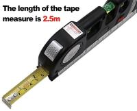 Nivel Láser Versátil Con Cinta Métrica De 8FT 2.5M Y Regla Métrica Herramienta De Línea Cruzada Láser Para Múltiples Usos - details 3