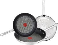 Duetto - Juego de Sartenes de 20/24/28 cm, Apto inducción, antiadherente, revestithiento Titanium, Thermo-signal, sin PFOA, Apto lavavajillas y Horno, inoxidable Maple - details 0