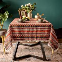 Mantel De Lino Y Algodón Europeo Y Americano Resistente Al Desgaste Y Antideslizante Estilo Bohemio Para Fiestas Y Cocina - details 6