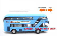 Modelo De Autobús De Aleación 1:32 Con Sonido Y Luz Vehículo Pull Back Juguetes De Decoración Para Niños Regalo Simulación Alta Diecast - details 8