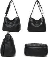 Bolso bandolera para mujer, bolso bandolera con múltiples bolsillos, bolso bandolera de piel sintética suave para mujer - details 4