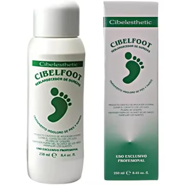 Cibelfoot Líquido Reblandecedor de Durezas y Callos Profesional Cibelesthetic - Sin cortes ni limaduras (250 ml) - 1