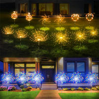 Luz Solar De Fuegos Artificiales LED Exterior Impermeable Con 8 Modos De Iluminación Decoración Festiva De Estrella DIY Luz Fairy Para Jardín - details 8