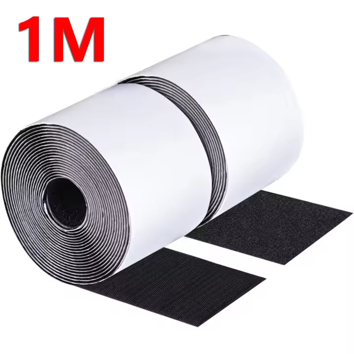 Cinta Adhesiva De Velcro Ancha 5cm Autoadhesiva Para DIY Accesorios Con Pega Para Bolsos Y Ropa Resistente Al Calor Material De Poliéster Y Nylon - 1