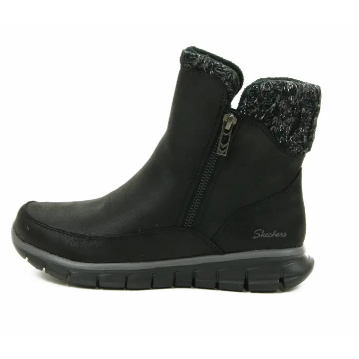 Skechers mod. 167941 botín para mujer en nobuck sintétic, cremallera - 1