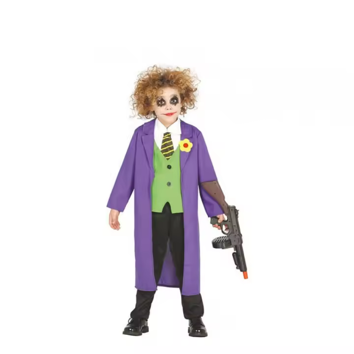 Guirca Disfraz de Payaso Joker para niño - 1