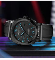 Reloj De Pulsera Automático SEAKOSS GMT Para Hombres Resistente Al Agua 10Bar Movimiento Seagull ST2557 De Acero Inoxidable 316L Luminoso Calendario Esportivo - details 17