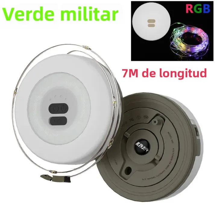 Luz De Cadena LED Recargable 2 En 1 Para Exterior Decoración De Jardín Y Camping Fita Luz Reciclable Para Tentado Iluminación De Vacaciones - 1
