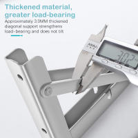 Pequeña Mesa Plegable De Acero Inoxidable Gris Para Caravana Accesorios De Coche Base De Escritorio Plegable Para Camping - details 15